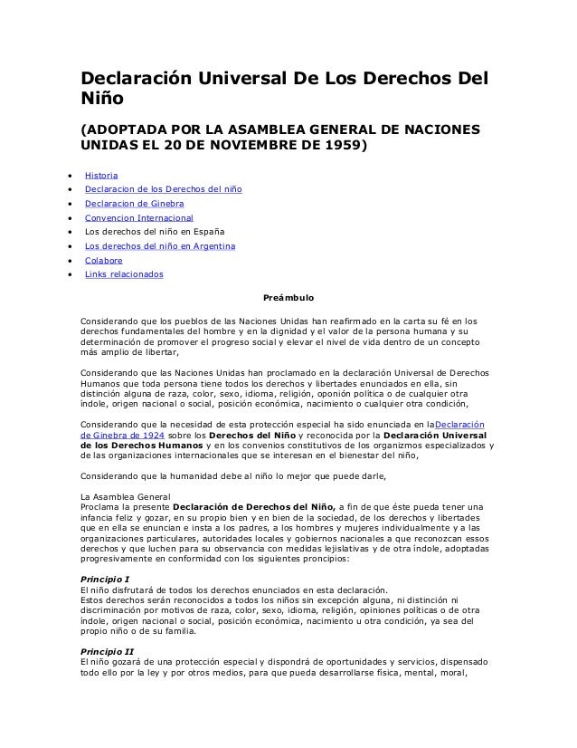 declaracion de ginebra 1924